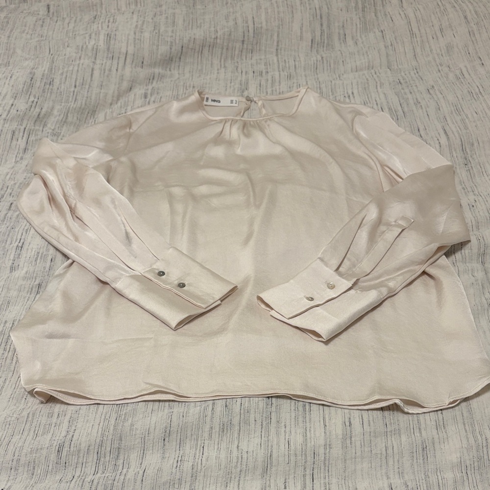 Mango Soft Cream Blouse